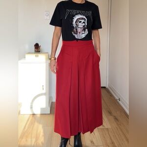 Vintage 70’s Wool Pleated Midi Skirt
